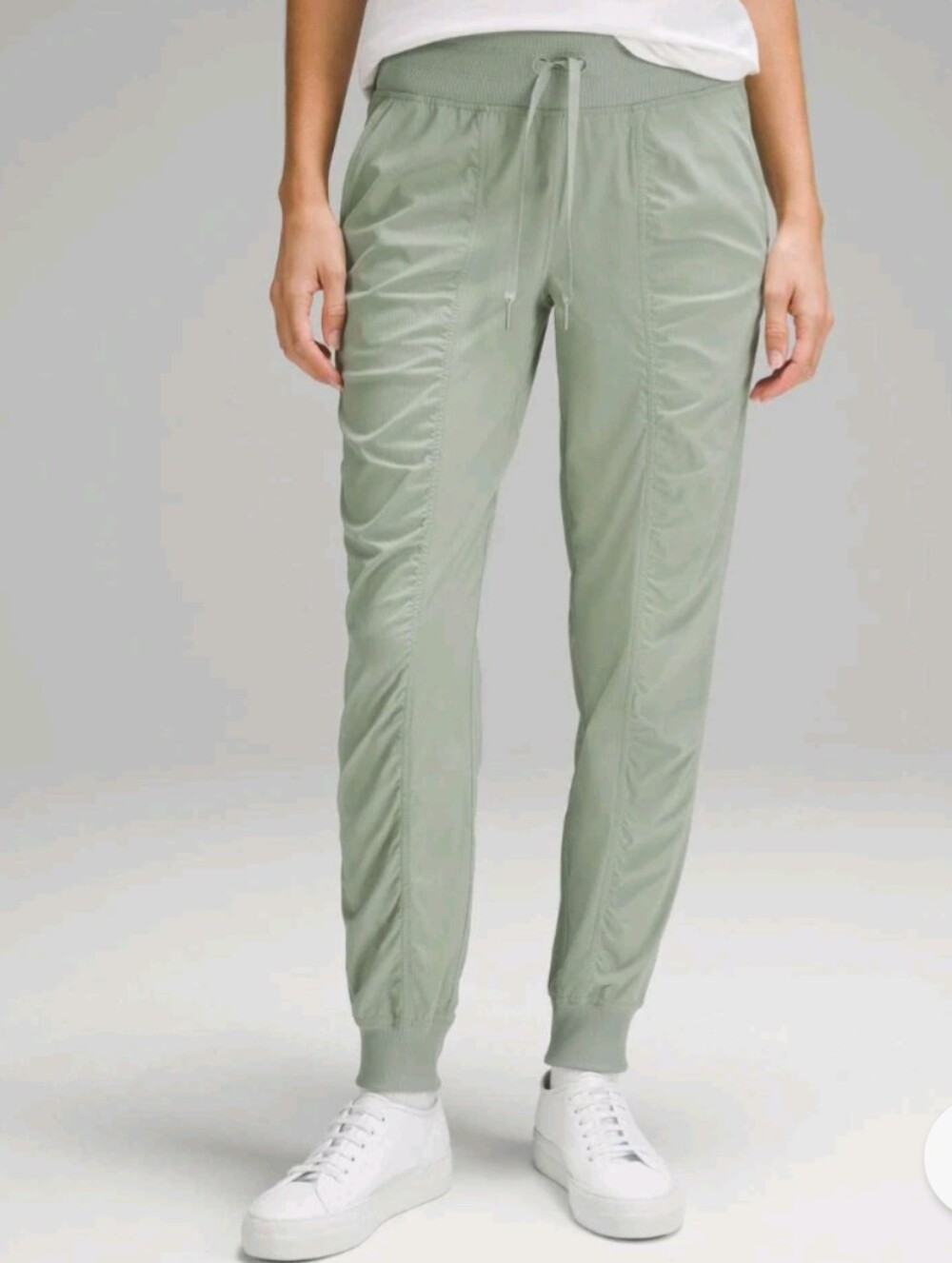 LULULEMON Dance Studio Mid-Rise Jogger Light Green Women's Size 10 - Picture 1 of 11